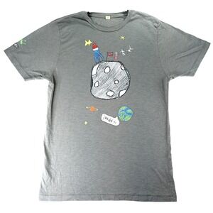 Alternative Warriors in Pink Jennifer Aniston Moon Space Graphic T Shirt Size L‎